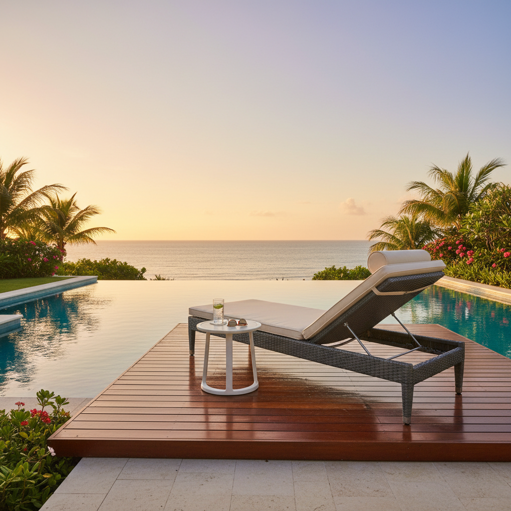 Sunlounger For Poolside & Sun Deck