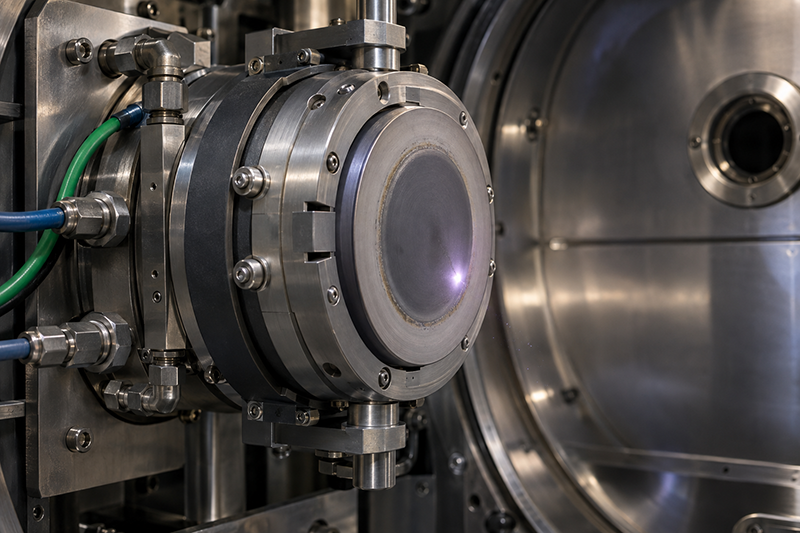 Cathodic arc source with controlled arc spot in PVD coating equipment