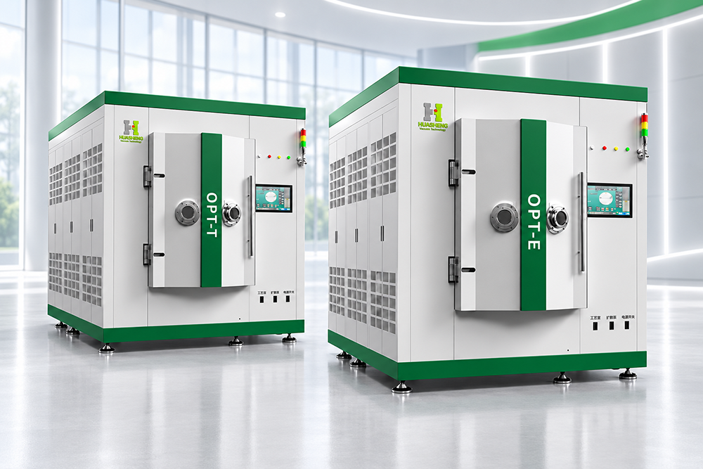 Huasheng OPT-T and OPT-E evaporation optical coating equipment