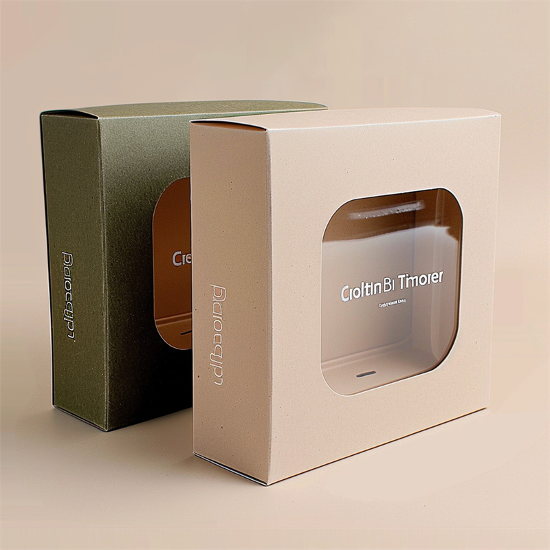 Boîte en carton avec fenêtre