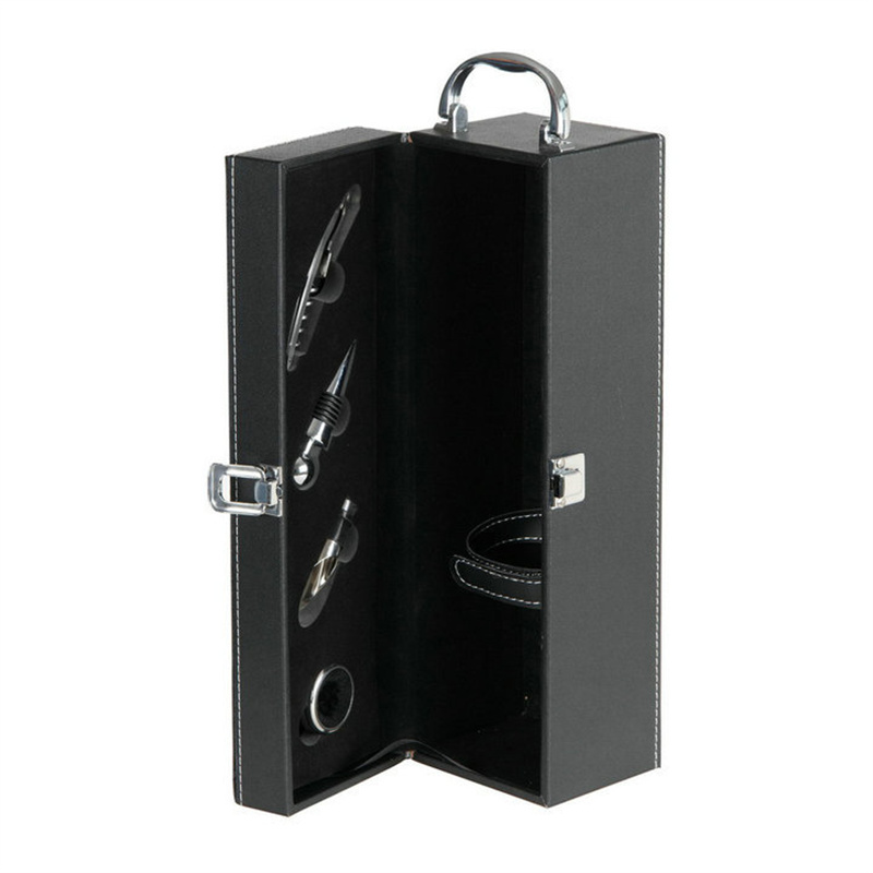 Coffret cadeau en cuir PU pour vin