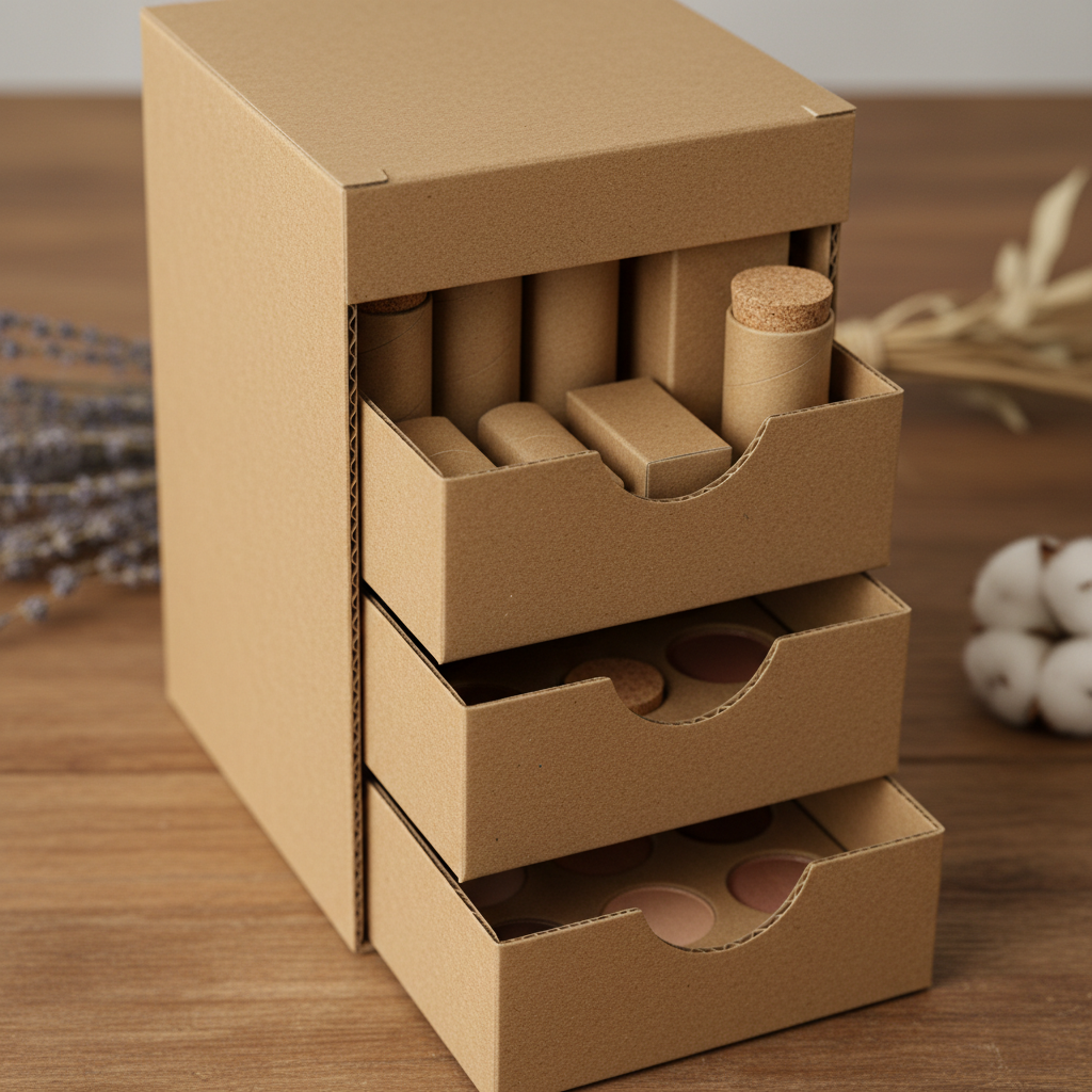 Cardboard Drawer For Cosmetics Packaging