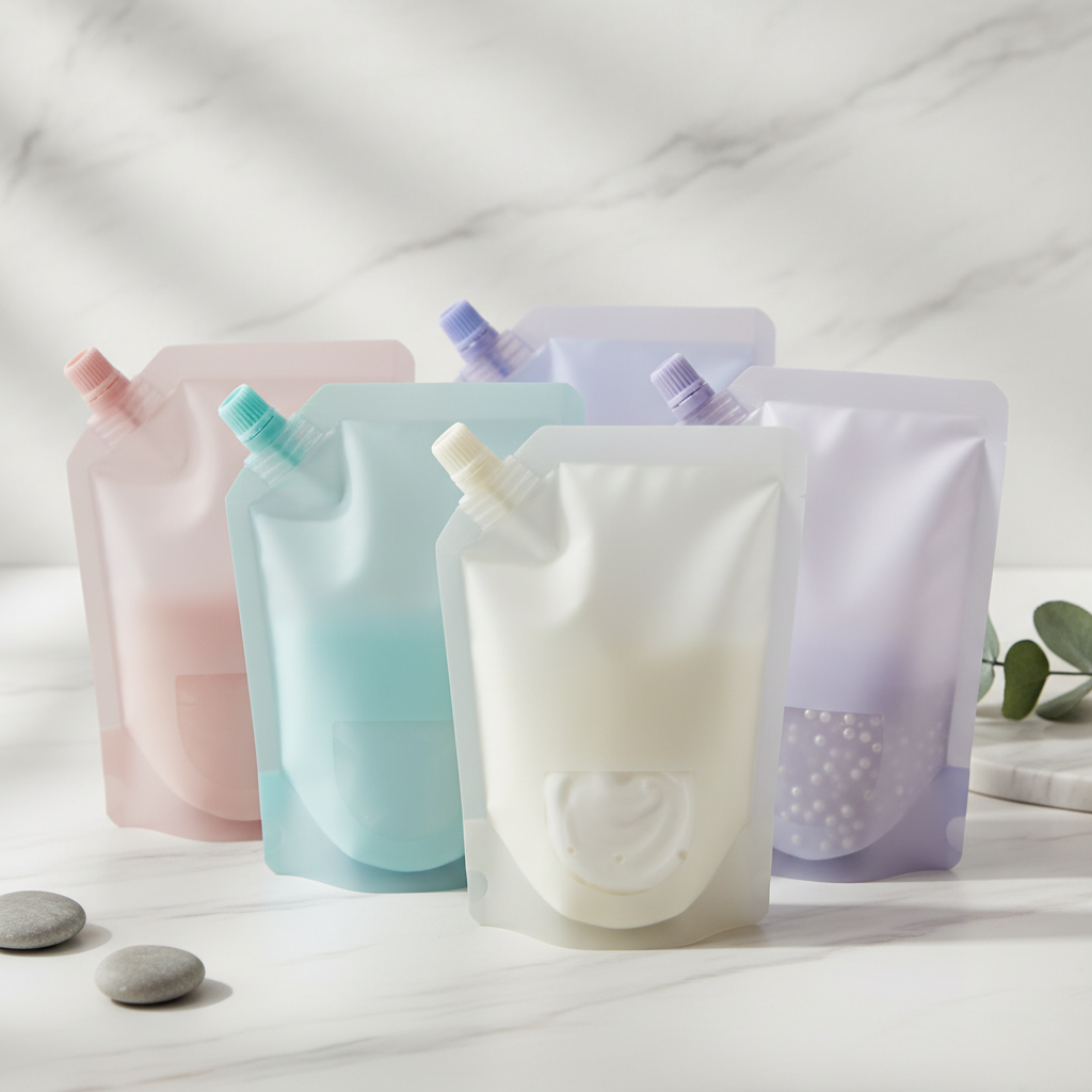 Standing Pouch Packaging For Cosmetics Packaging