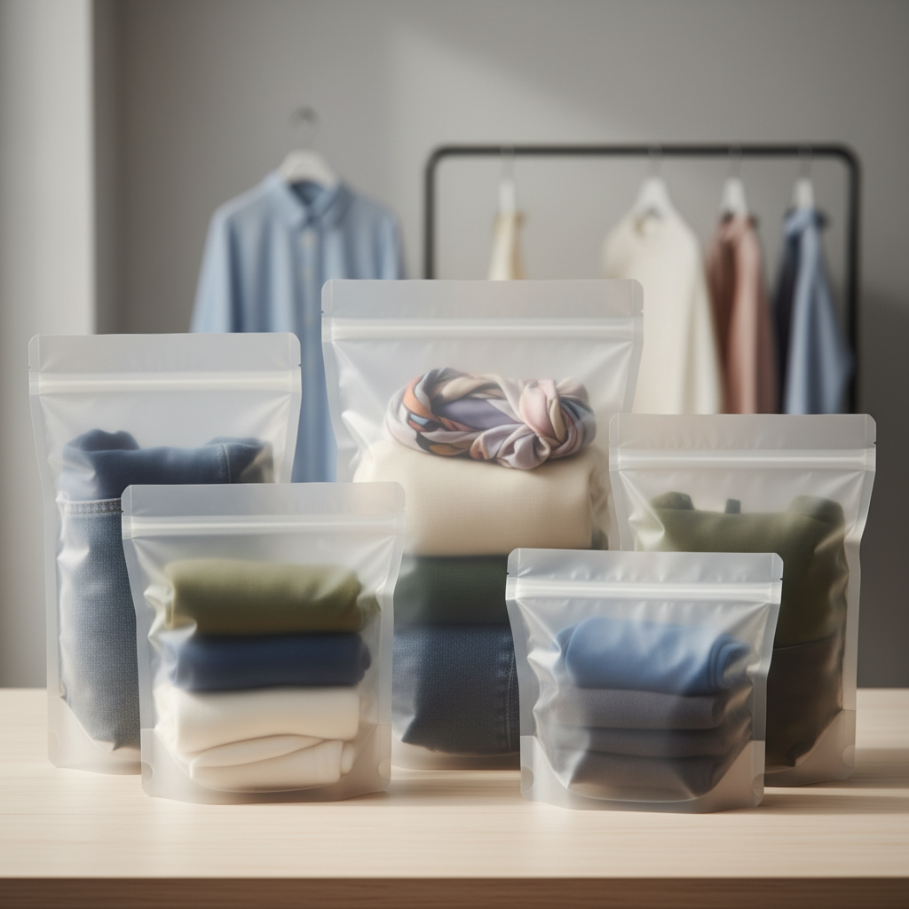Standing Pouch Packaging For Clothing And Garment Industry