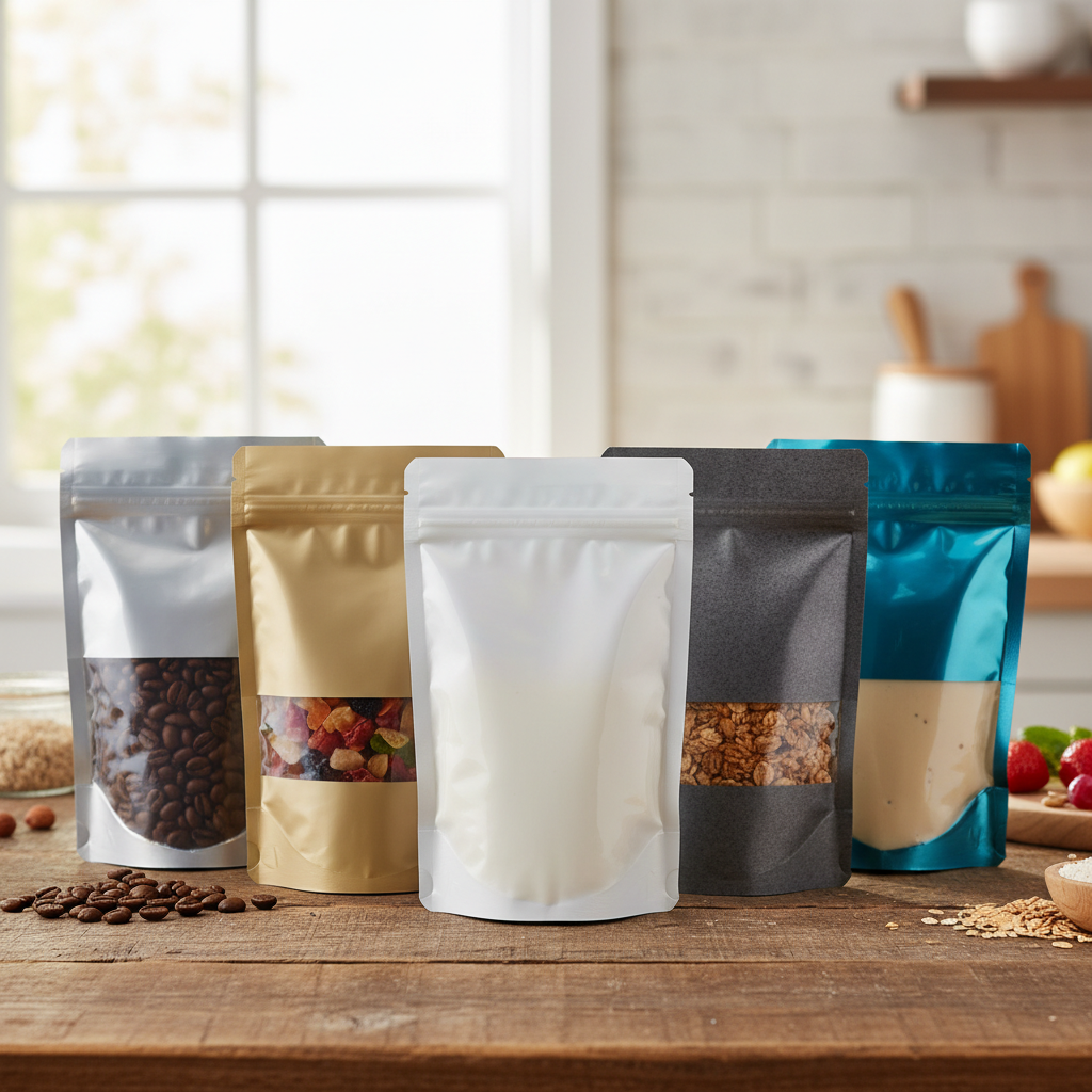 Foil Stand Up Pouches For Food Packaging Solutions