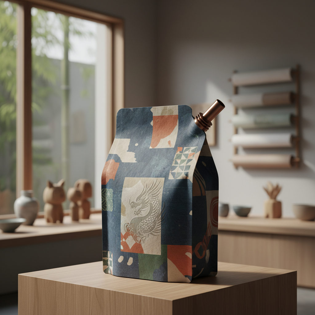 Spouted Stand Up Pouch For Cultural And Creative Products