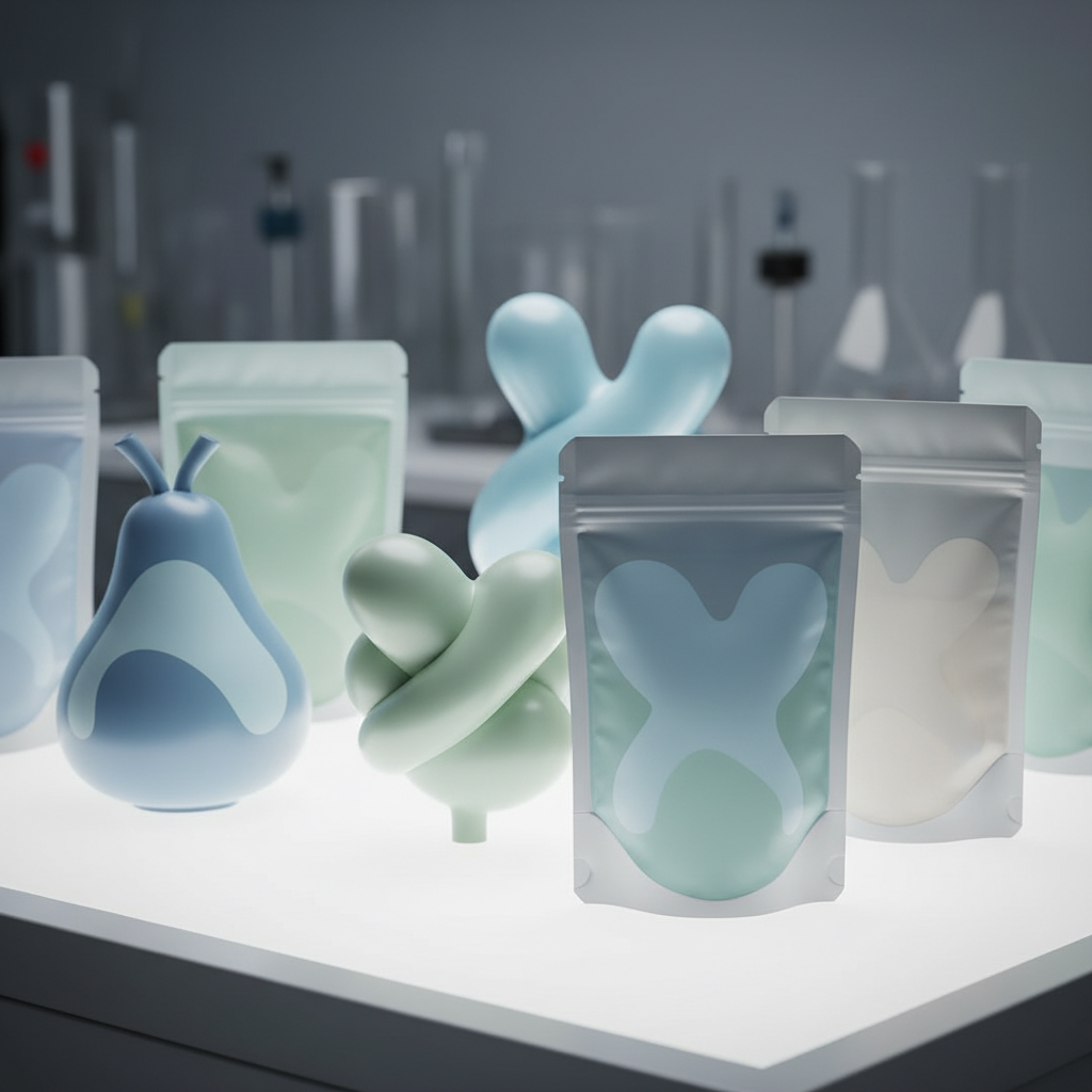 Shaped Stand Up Pouches For Health Care Product Packaging