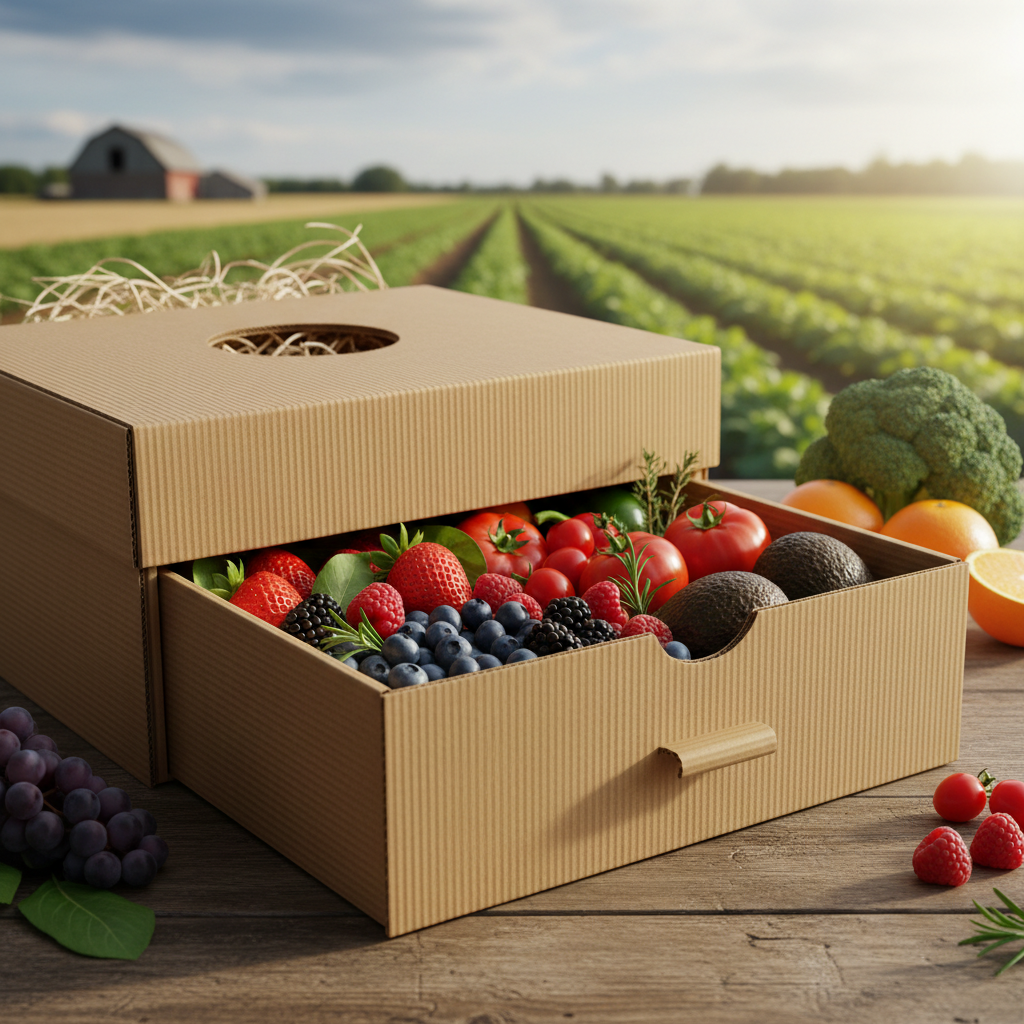 Cardboard Drawer Box For Fresh Fruit And Agricultural Products