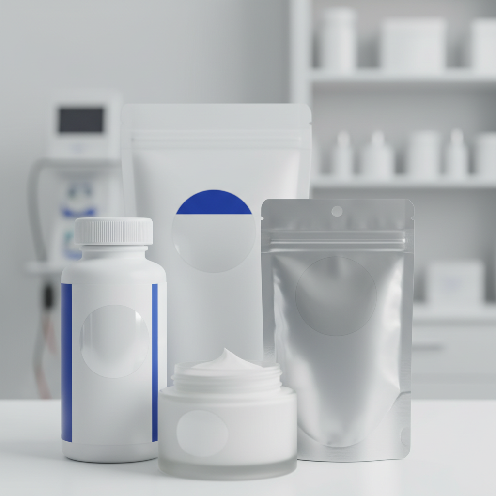 Clear Vinyl Labels For Health Care Product Packaging