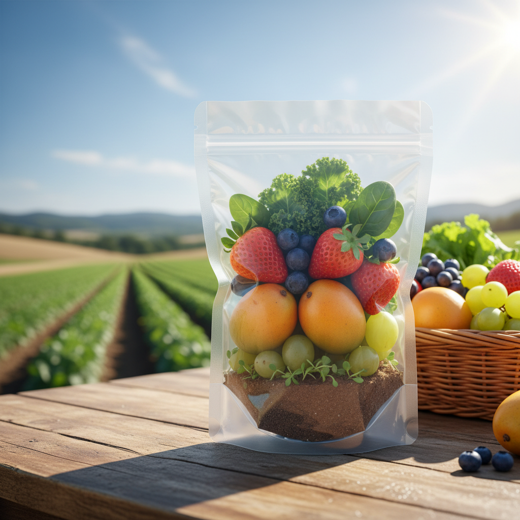 Standing Pouch Packaging For Fresh Fruit And Agricultural Products