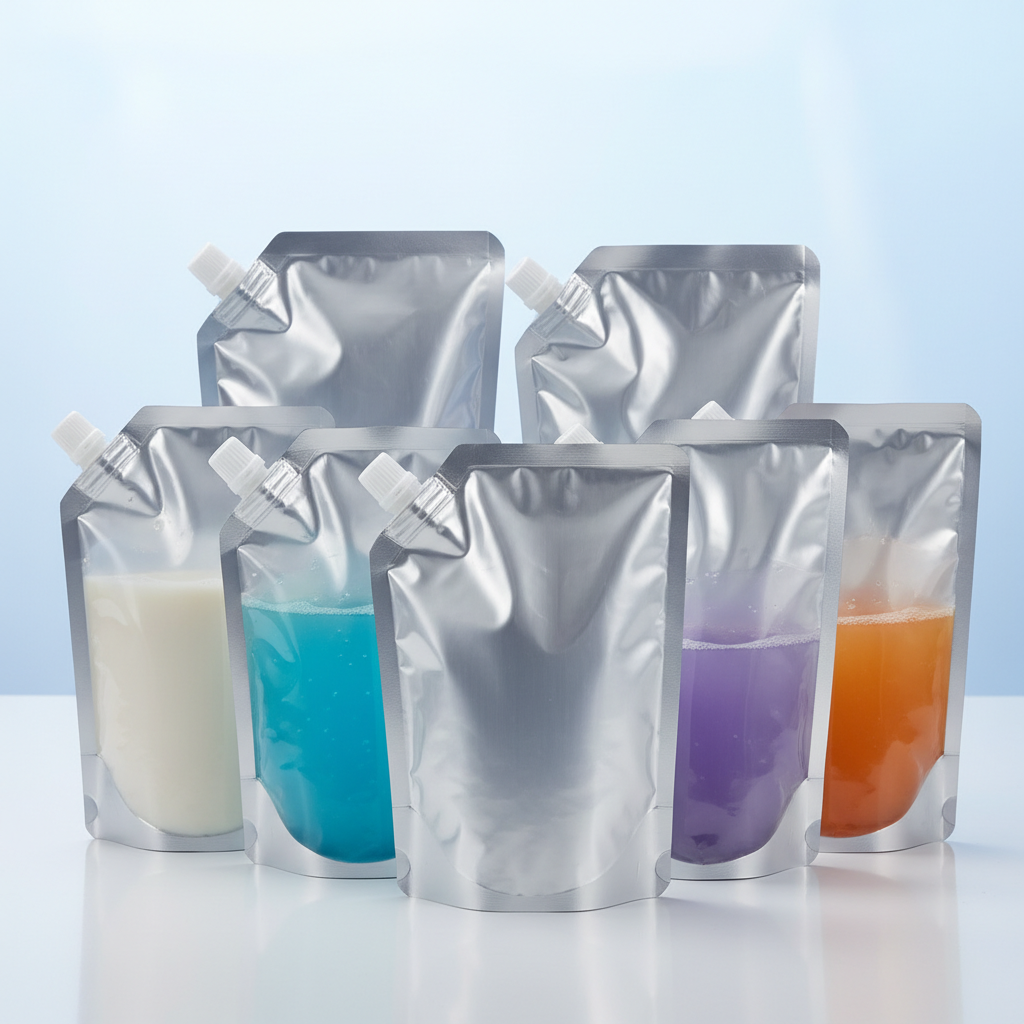 Foil Stand Up Pouches For Daily Chemical Products