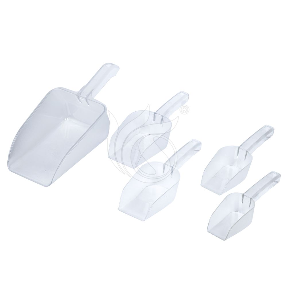 Heavy-Duty Plastic Ice Scoop - Commercial Grade Food Safe Ice Shovel