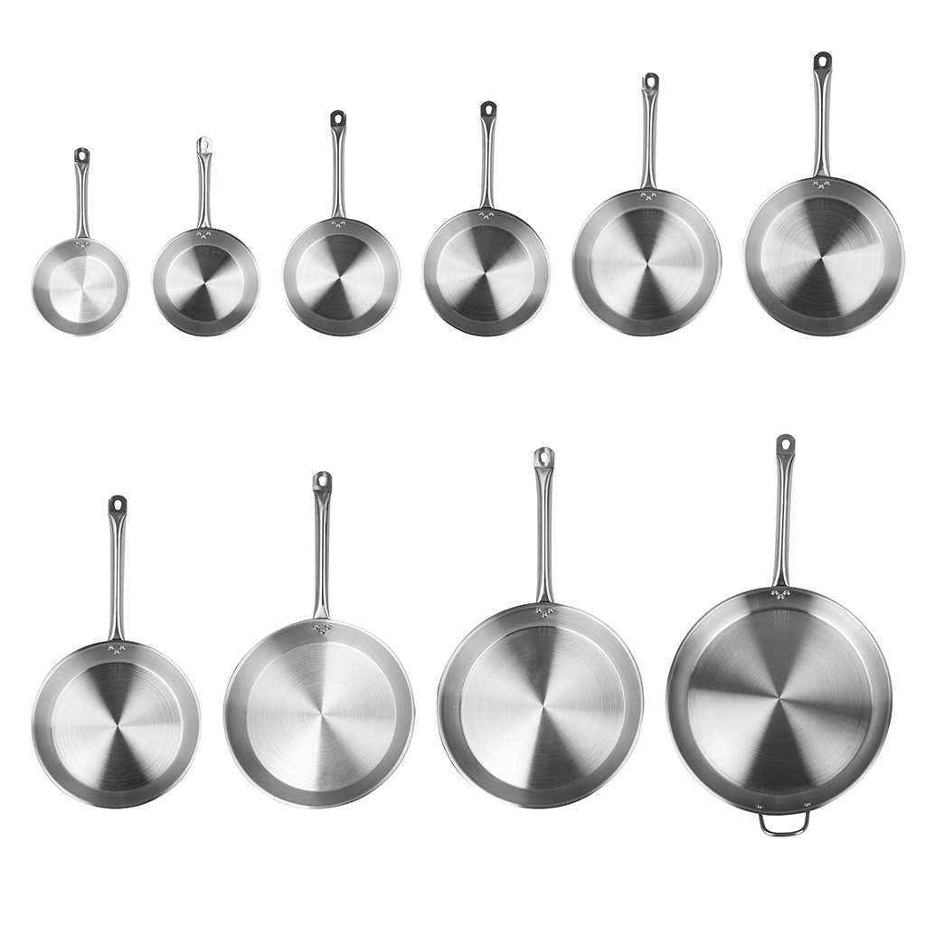 Stainless Steel Frying Pan with Compo...