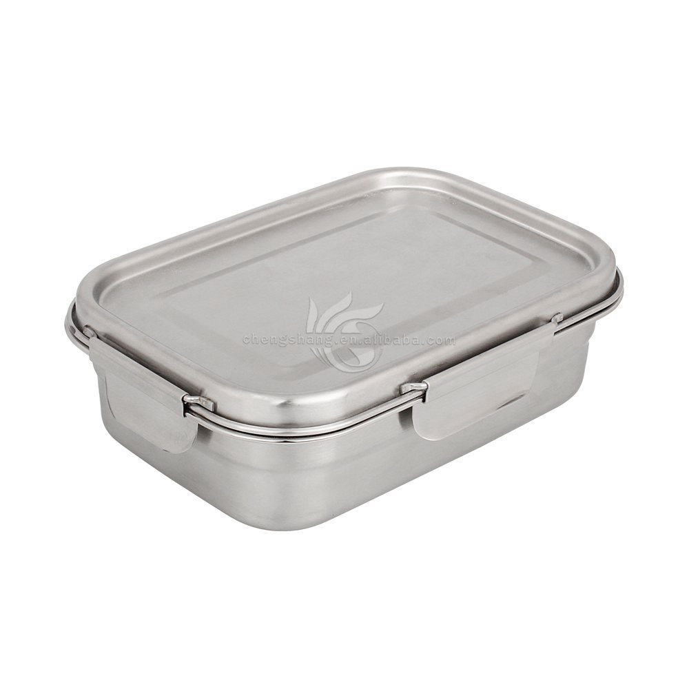 Stainless steel lunch box with wing c...