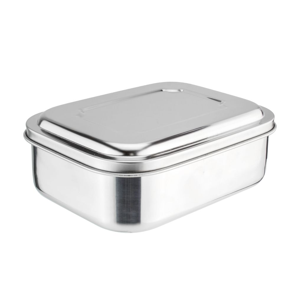 Stainless Steel Bento Lunch Box without buckle.