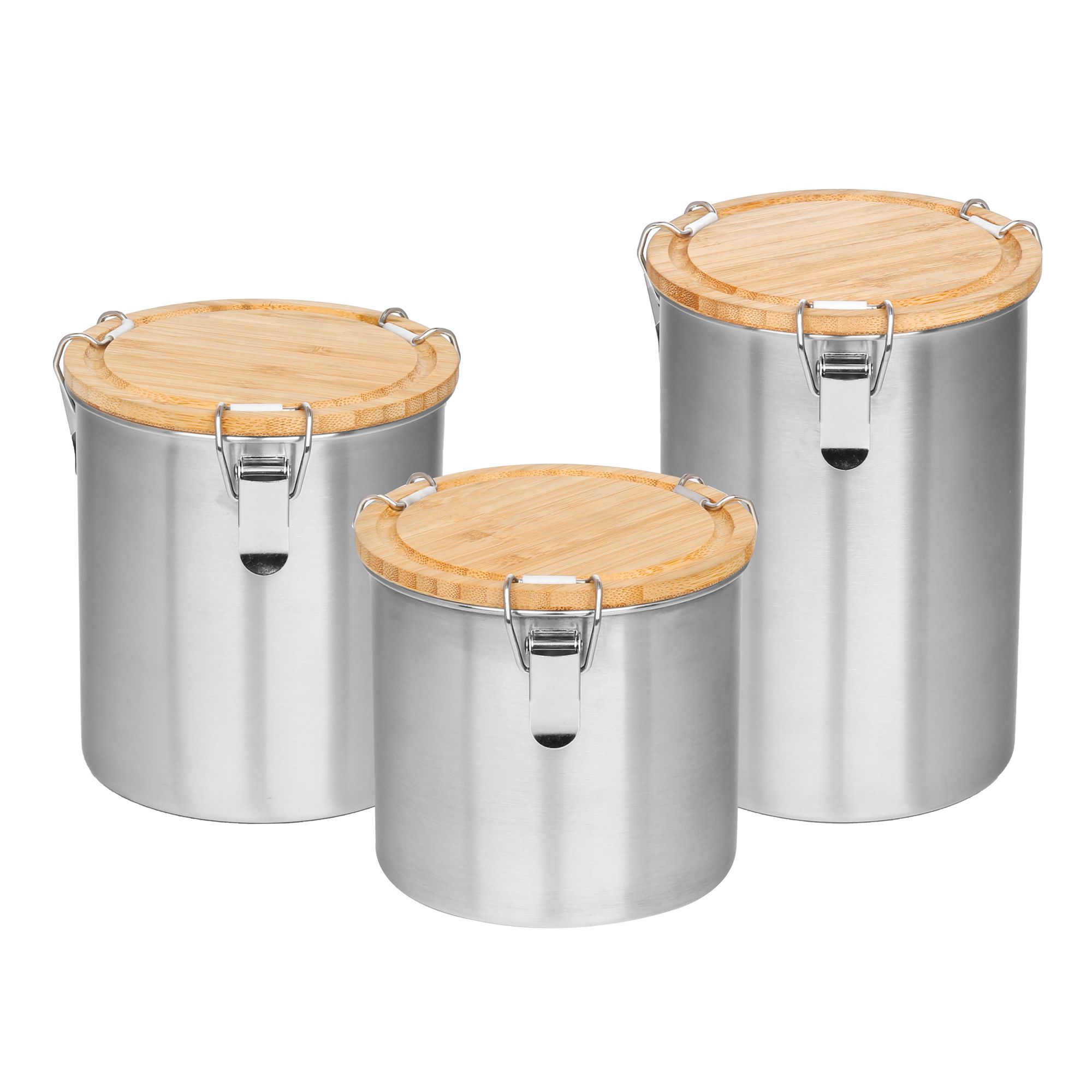 Stainless steel canister for coffee bean & kitchen food storage