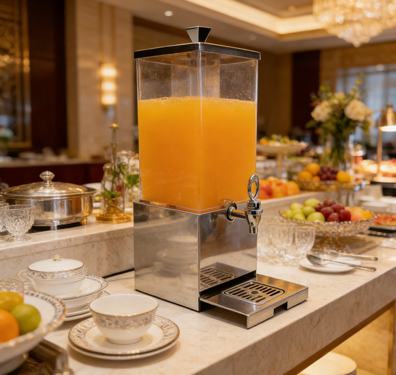 The Ultimate Buffet Essential for Freshness & Style-Elegant Juice Dispenser