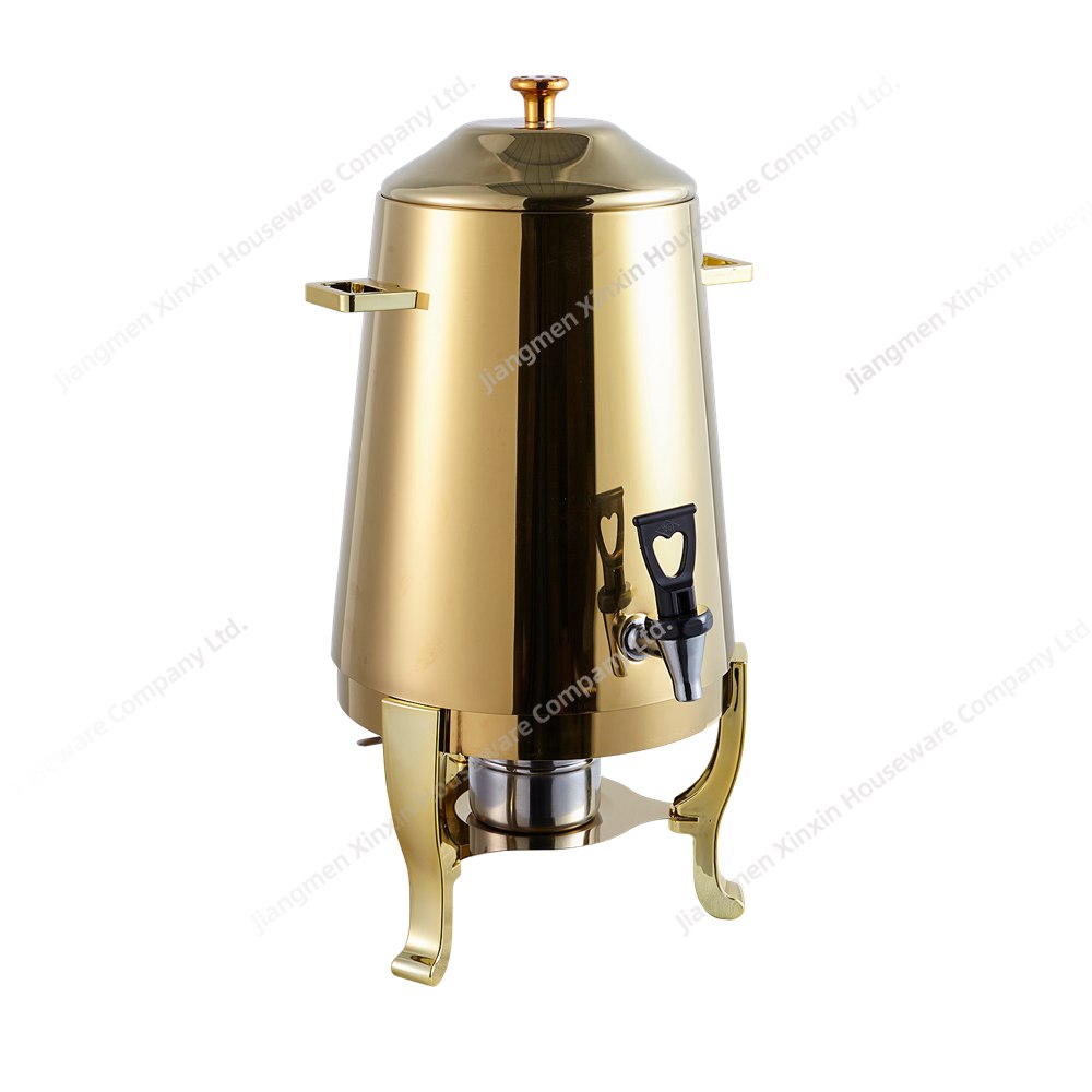 Mashine ya Kusambaza Vinywaji vya Chai ya Maziwa ya Kahawa kwa Chuma cha Pua na Tripodi kwa Buffet ya Hoteli