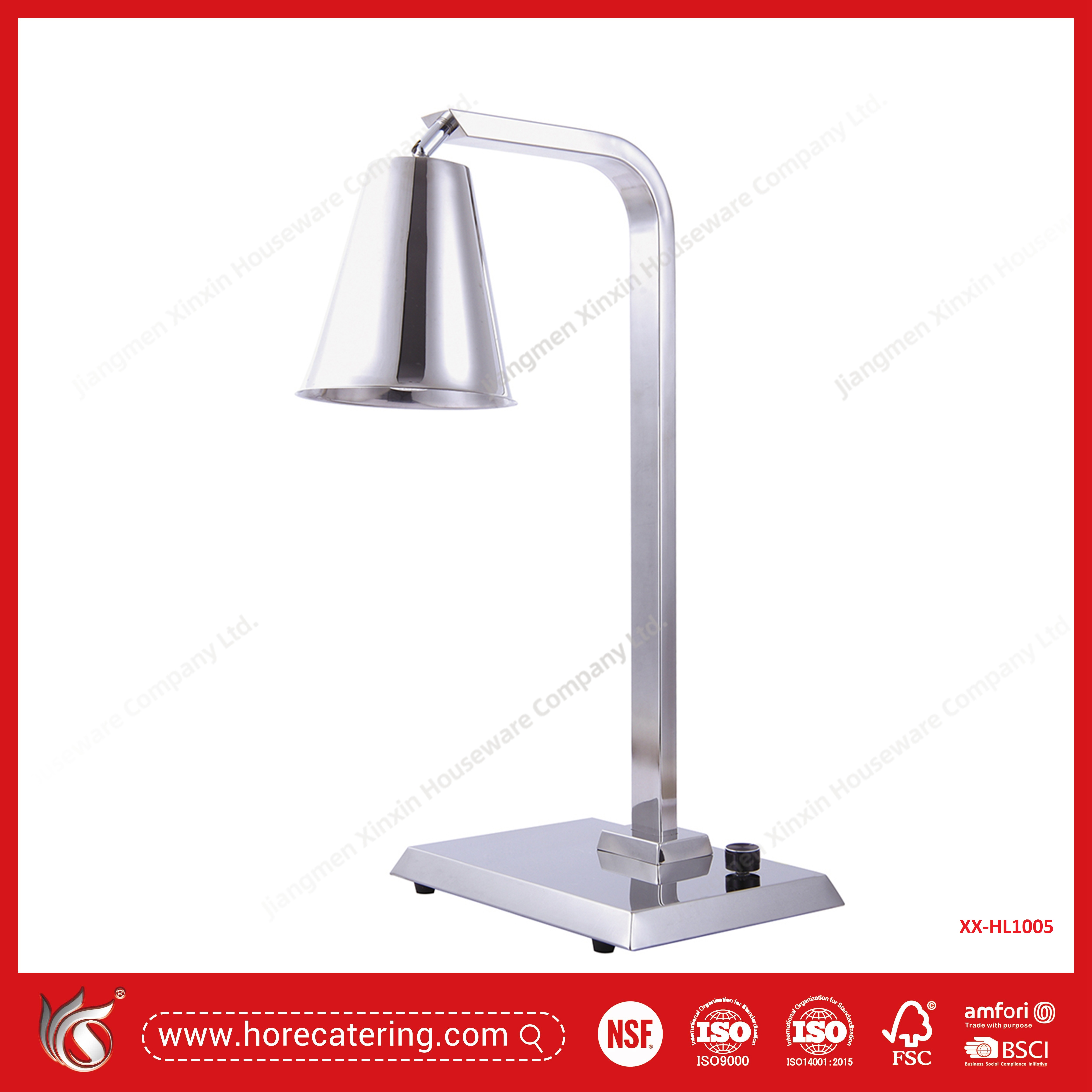 Đèn giữ ấm thực phẩm thương mại bằng thép không gỉ...
