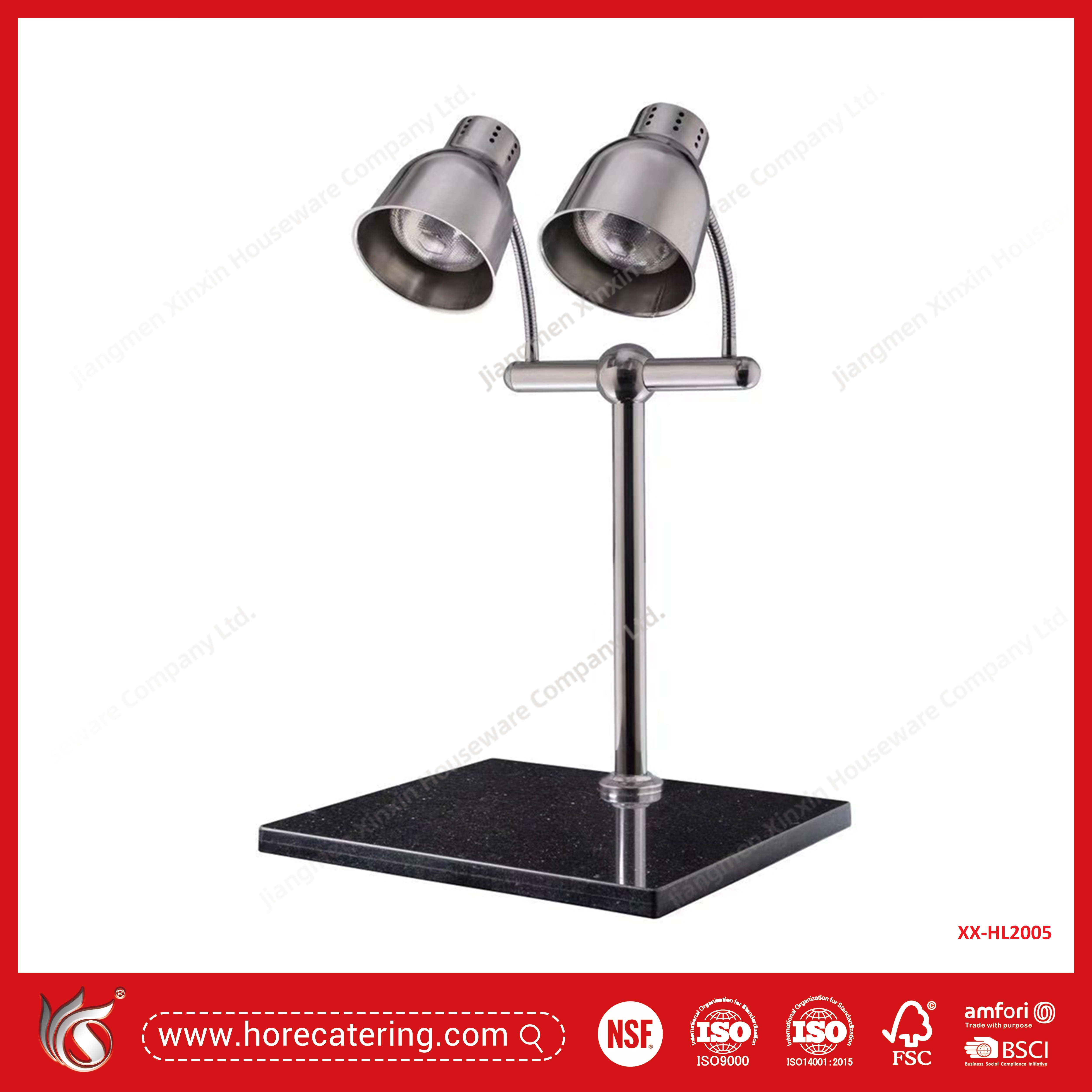Hai đầu bằng thép không gỉ dùng để hâm nóng thức ăn...