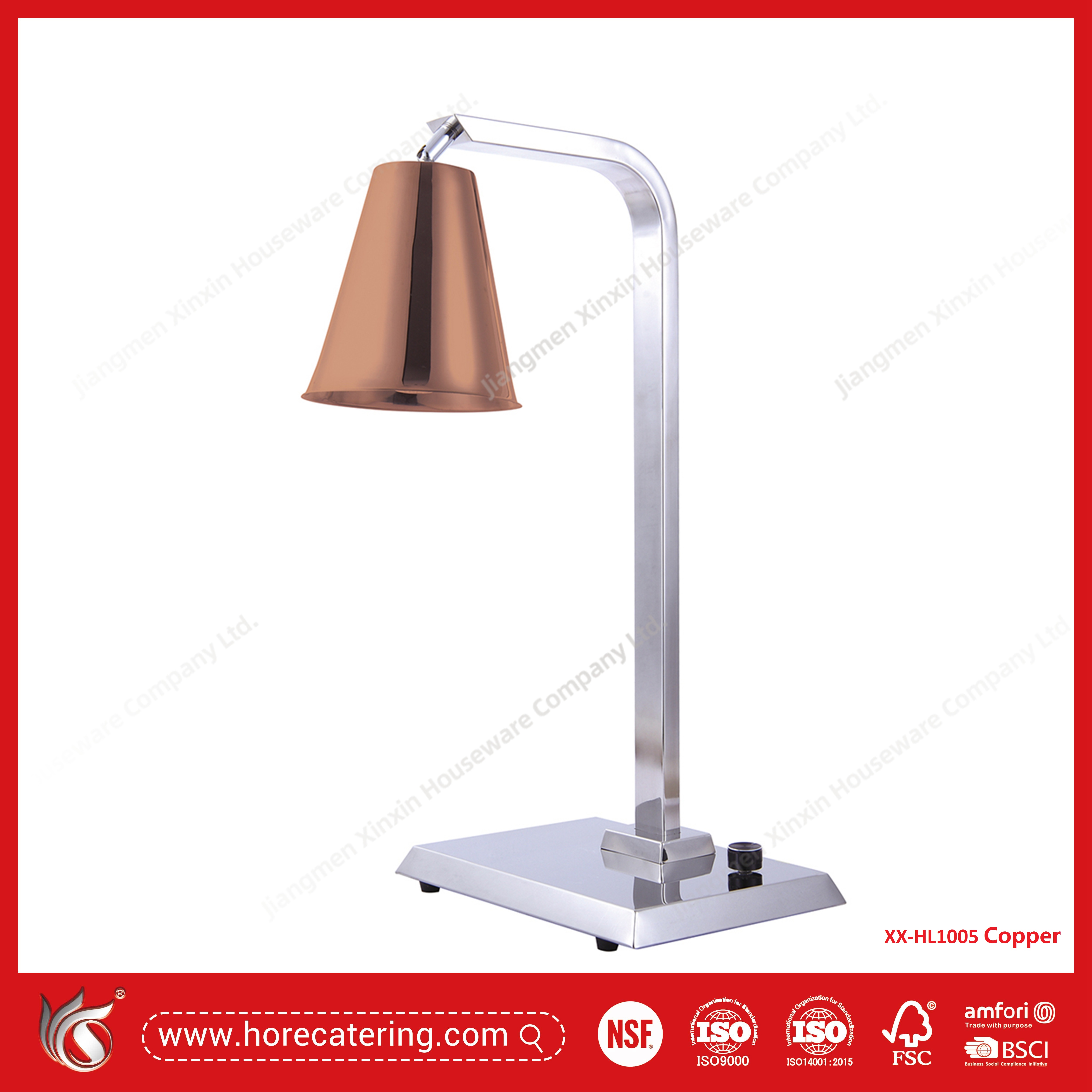Đèn giữ ấm thực phẩm thương mại bằng thép không gỉ...