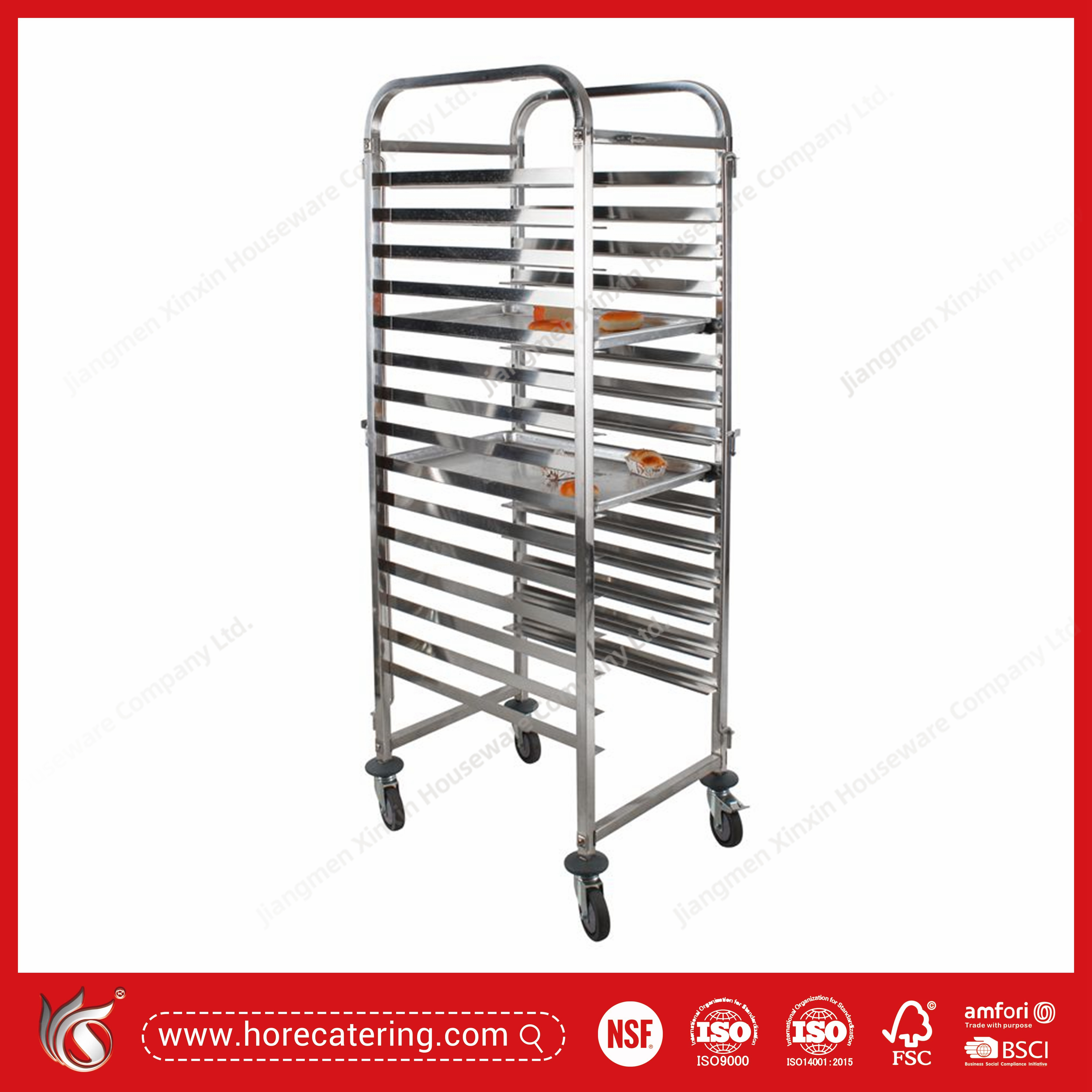 Scaffale da forno in acciaio inox a 15 ripiani...