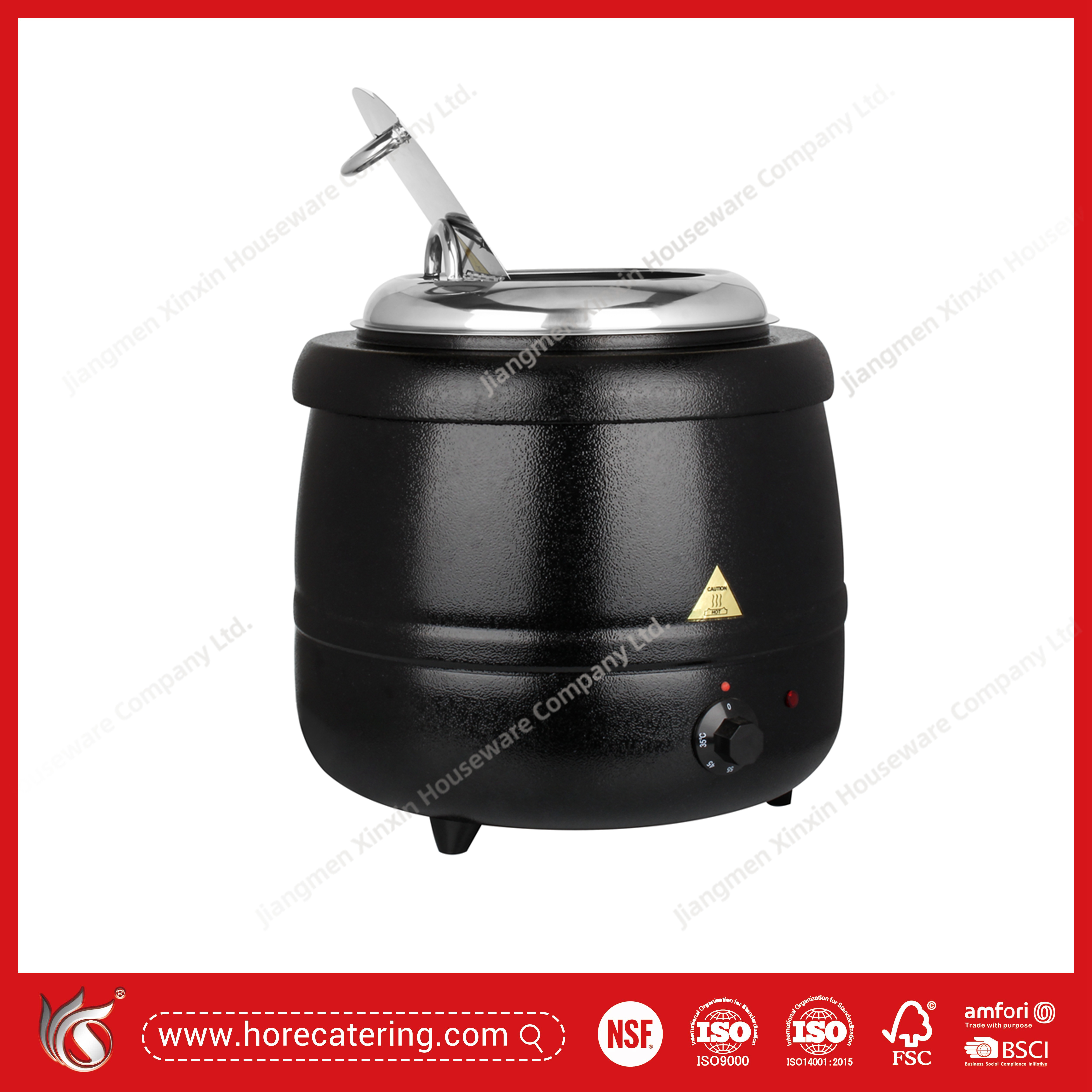 Ấm hâm súp điện màu đen 13L...