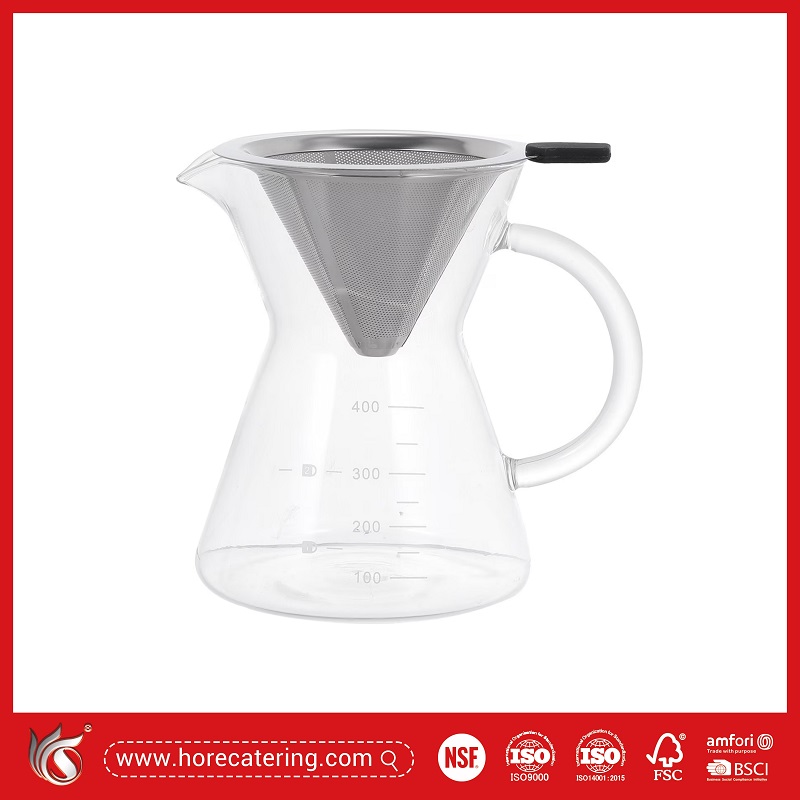 Bình pha cà phê nhỏ giọt bằng thủy tinh borosilicate có tay cầm