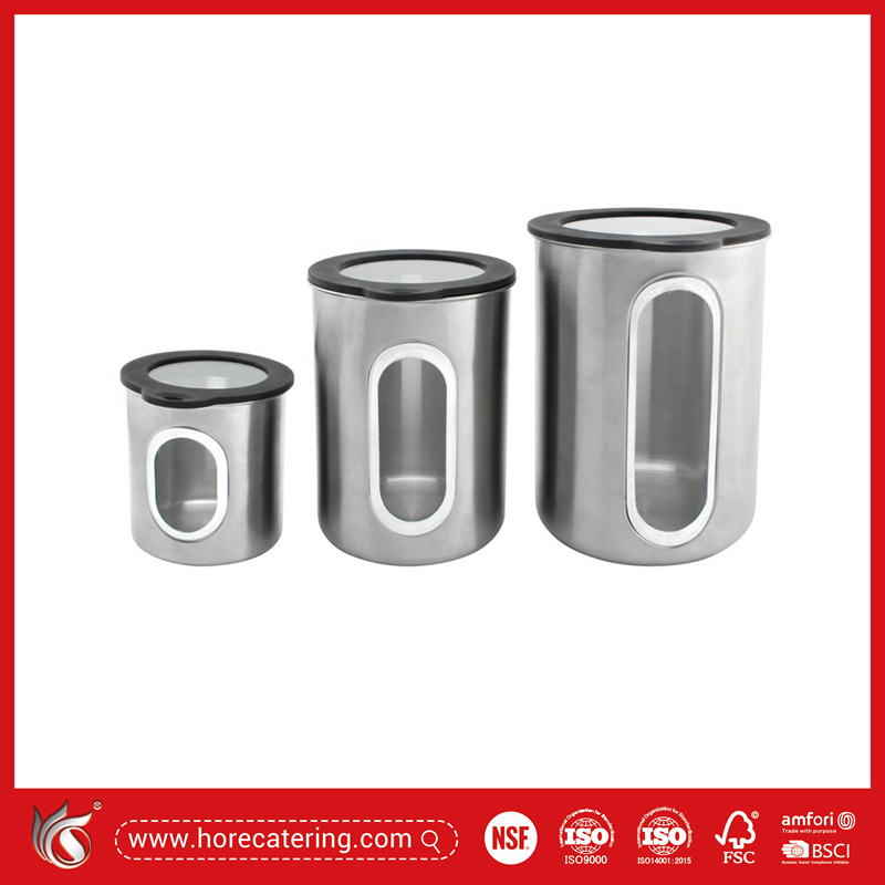 Hộp đựng cà phê kín khí bằng thép không gỉ, hộp đựng bột mì, ngũ cốc, đường, trà, cà phê hạt và đồ ăn nhẹ.