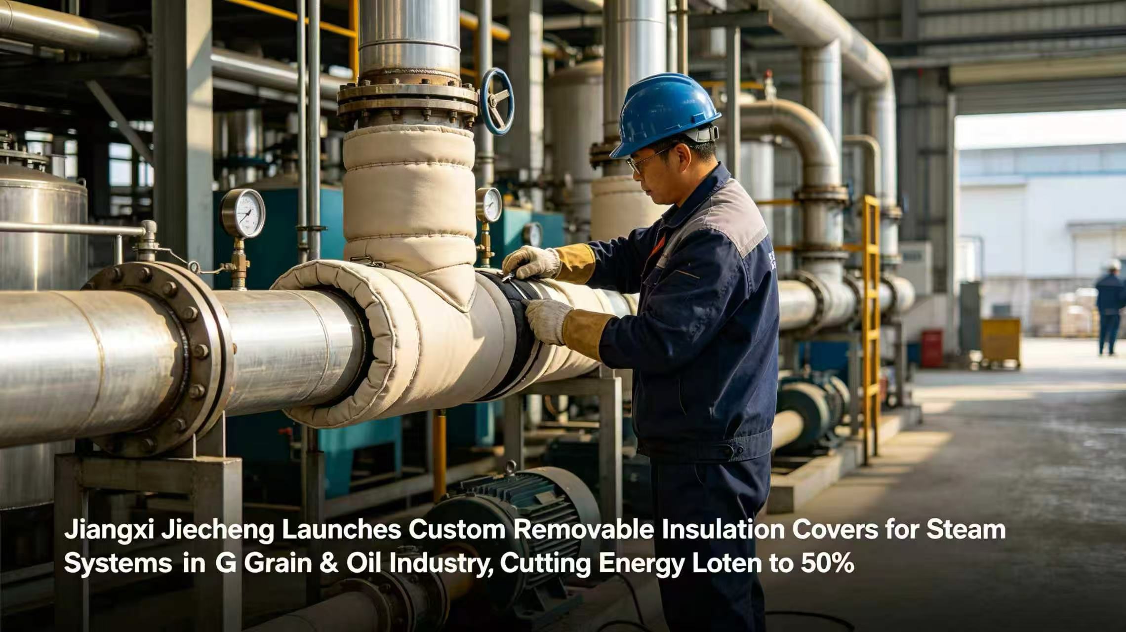 Jiangxi Jiecheng Launches Custom Removable Insulation Covers for Steam Systems in Grain & Oil Industry, Cutting Energy Loss by up to 50%