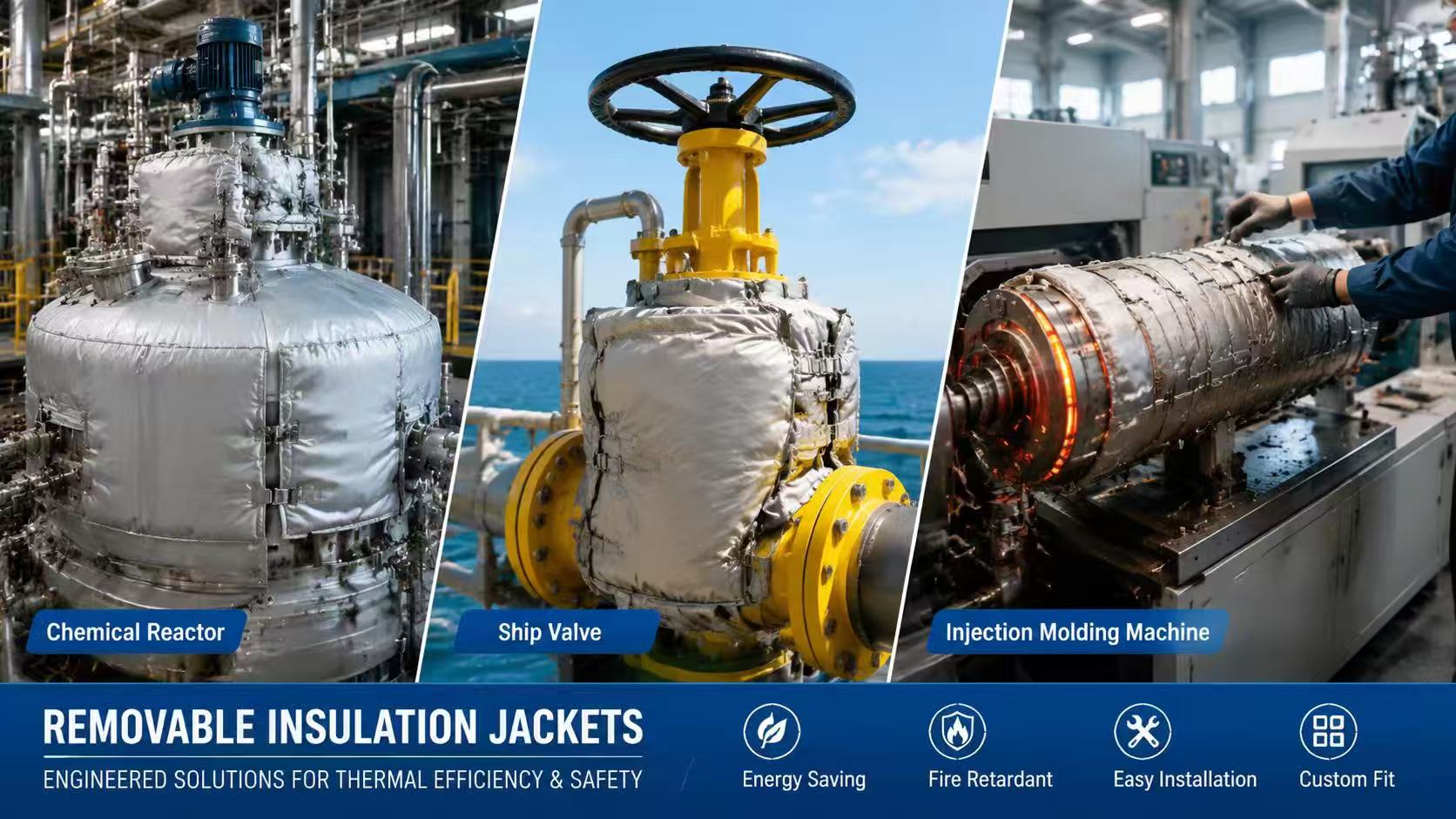 Beyond Heat Preservation: Jiecheng’s Removable Insulation Jackets Serve Ten Industries Including Brewing, Chemicals, Pharmaceuticals and Ship building