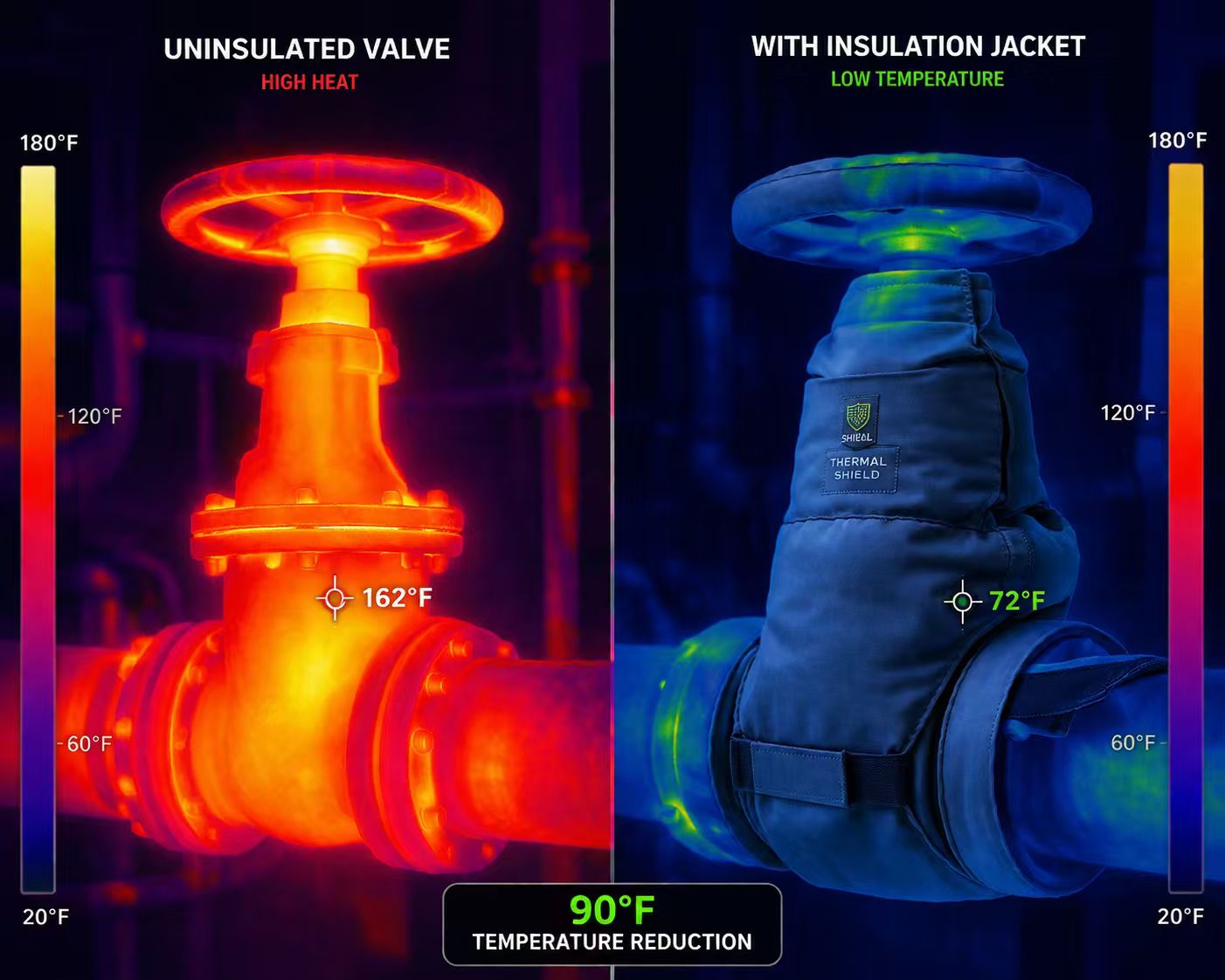 Stop the Heat Loss: How Removable Fiberglass Insulation Jackets Cut Energy Costs by up to 30%