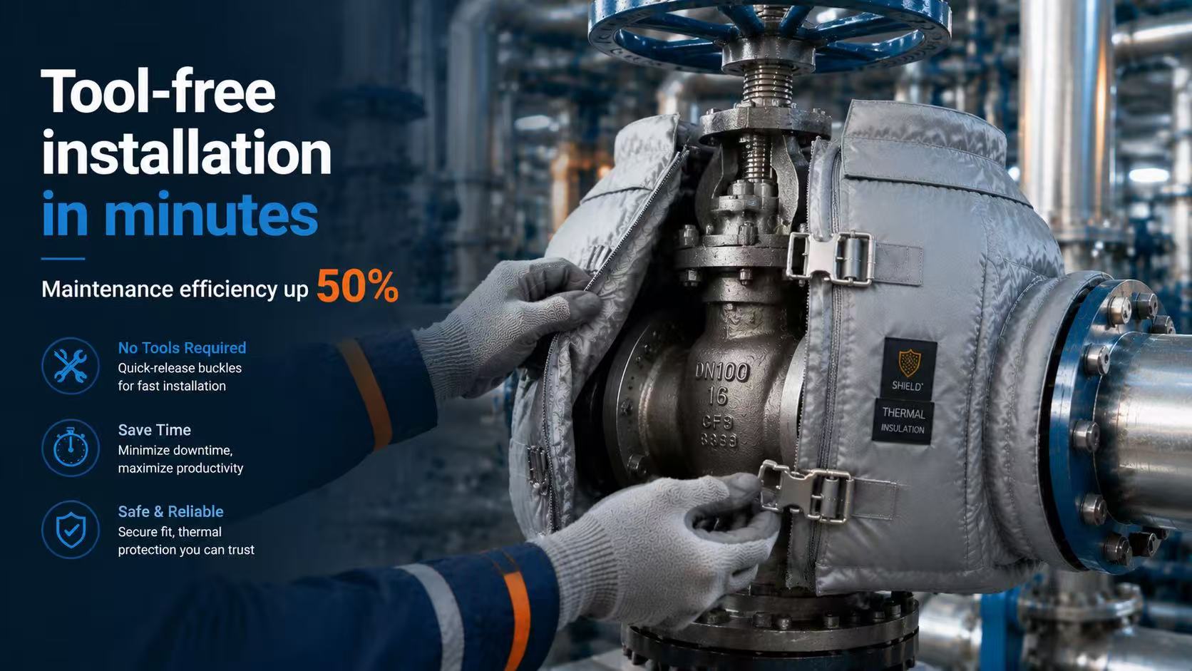 Tool-Free Removal and Installation: Removable Insulation Jackets Cut High-Temperature Equipment Maintenance Time by Half