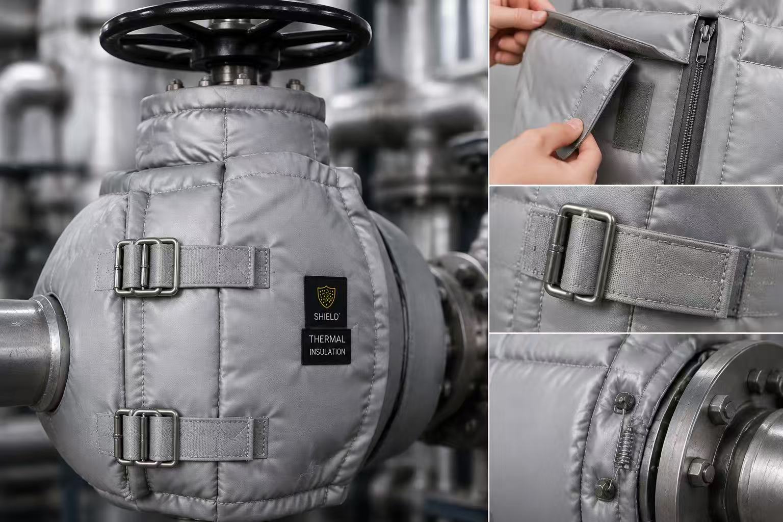 Removable Insulation Jackets Achieve Precise Fit for Irregular Equipment, Customized Design Eliminates Insulation Dead Zones