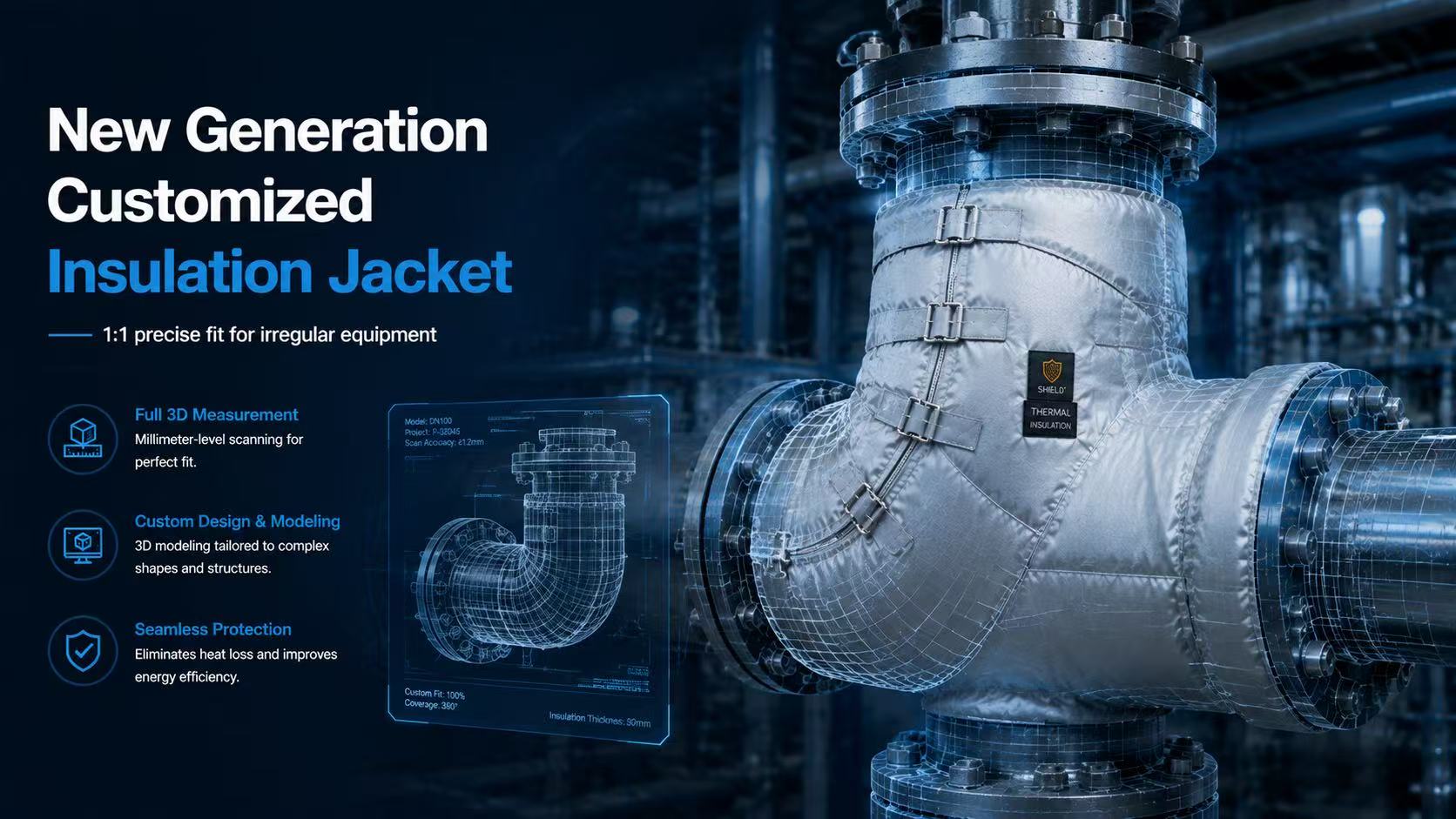 Jiangxi Jiecheng Launches New Generation of Customized Removable Insulation Jackets, Precisely Adapting to Complex Irregular Equipment