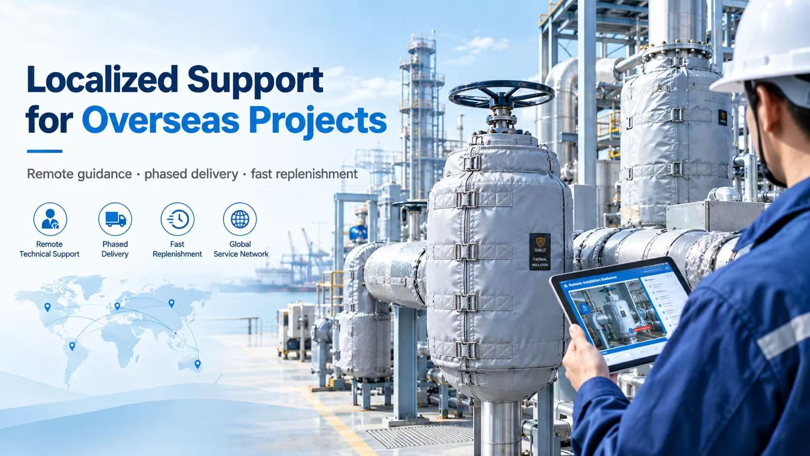 Removable Insulation Jackets Support Overseas Engineering Projects with Localized Installation and After-Sales Service