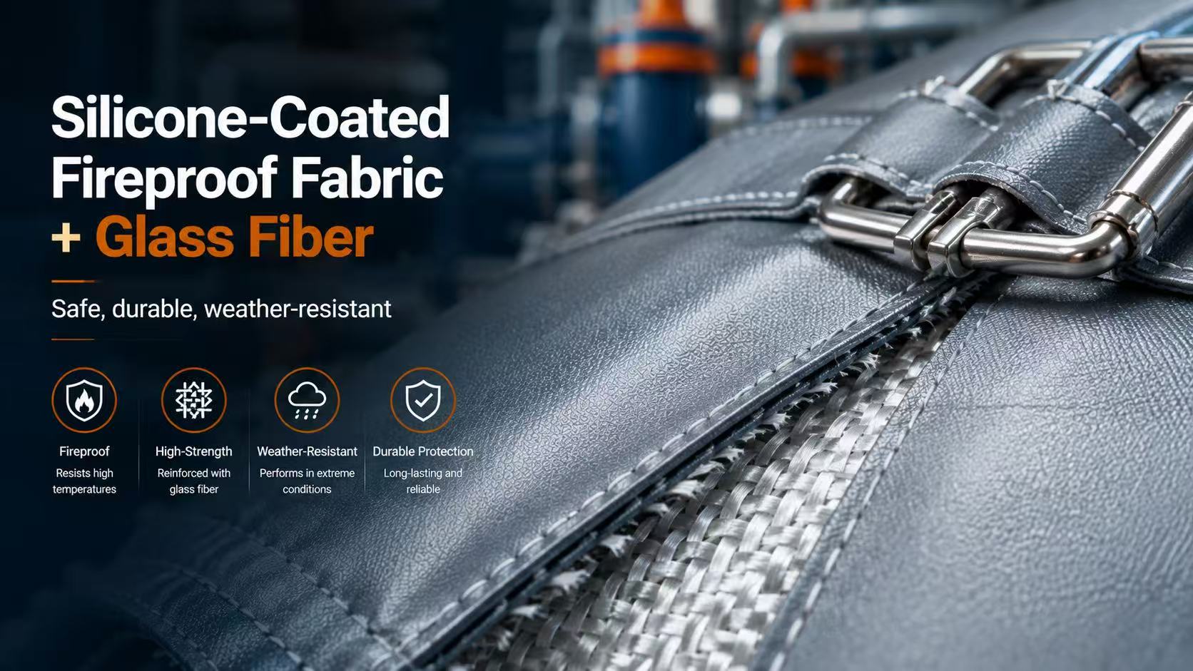 Jiangxi Jiecheng Company's Insulation Jackets Adopt Silicone-Coated Fireproof Composite Fabric and Glass Fiber, Balancing Safety and Durability