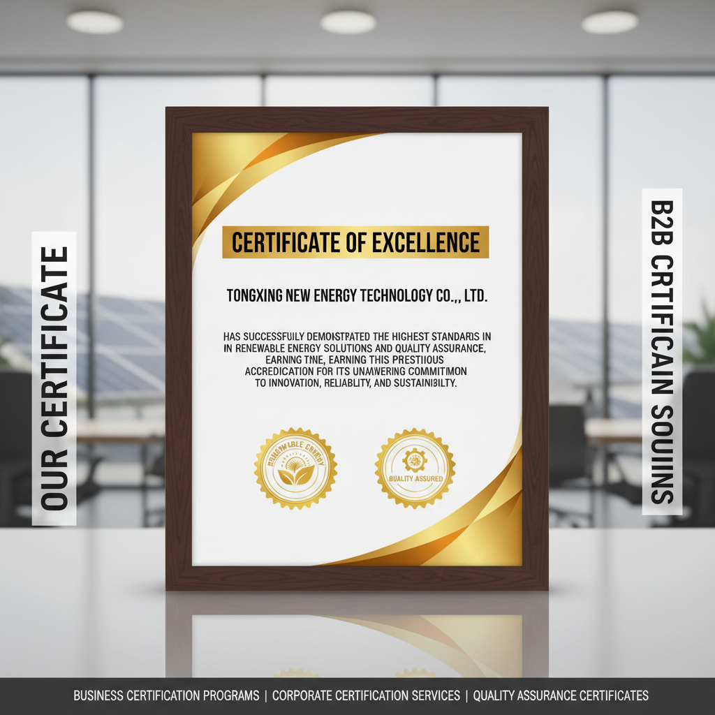 Our Certificate