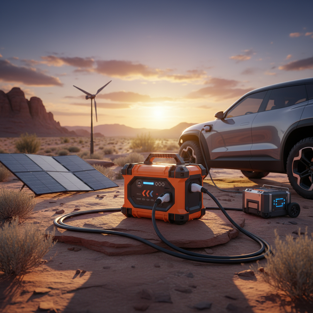 Electric Vehicle Charger For Portable And Off-Grid Charging