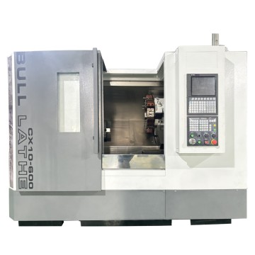 High Precision CNC Lathe with Tool Turret and Tailstock