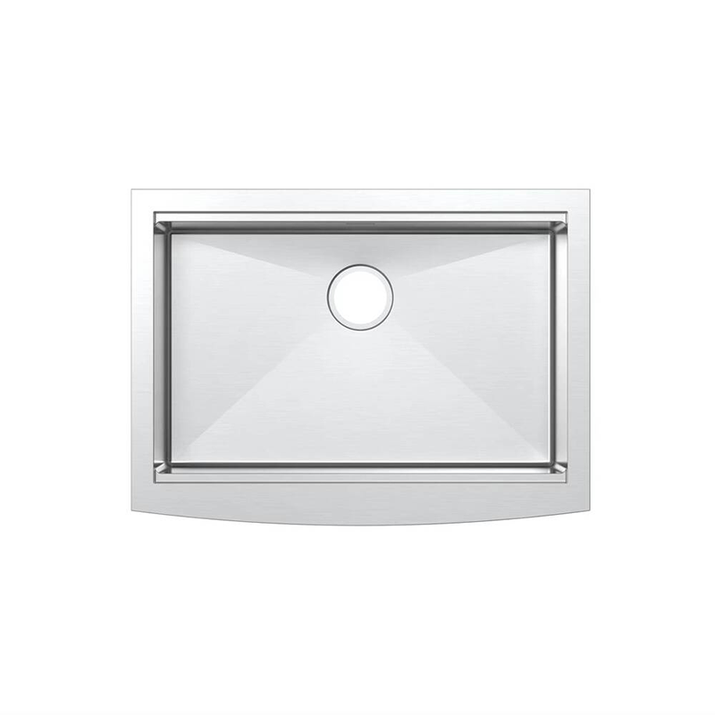 MW7656 Workstation Apron-Front Stainless Steel Kitchen Sink Single Bowl Kitchen Sink 16 Gauge