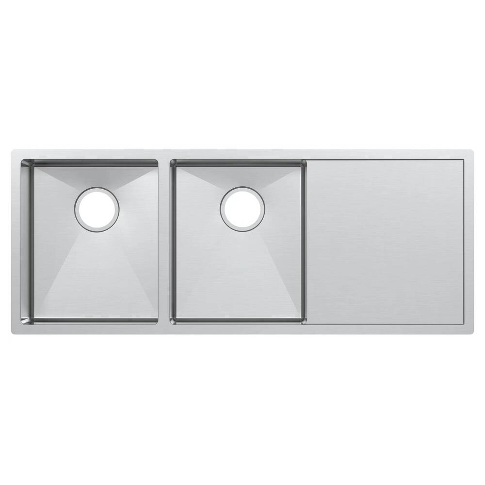 MH1546 Kitchen Sink Handmade Undermount Sink 50/50 Double Bowl Draining Board Stainless Steel Kitchen Sinks
