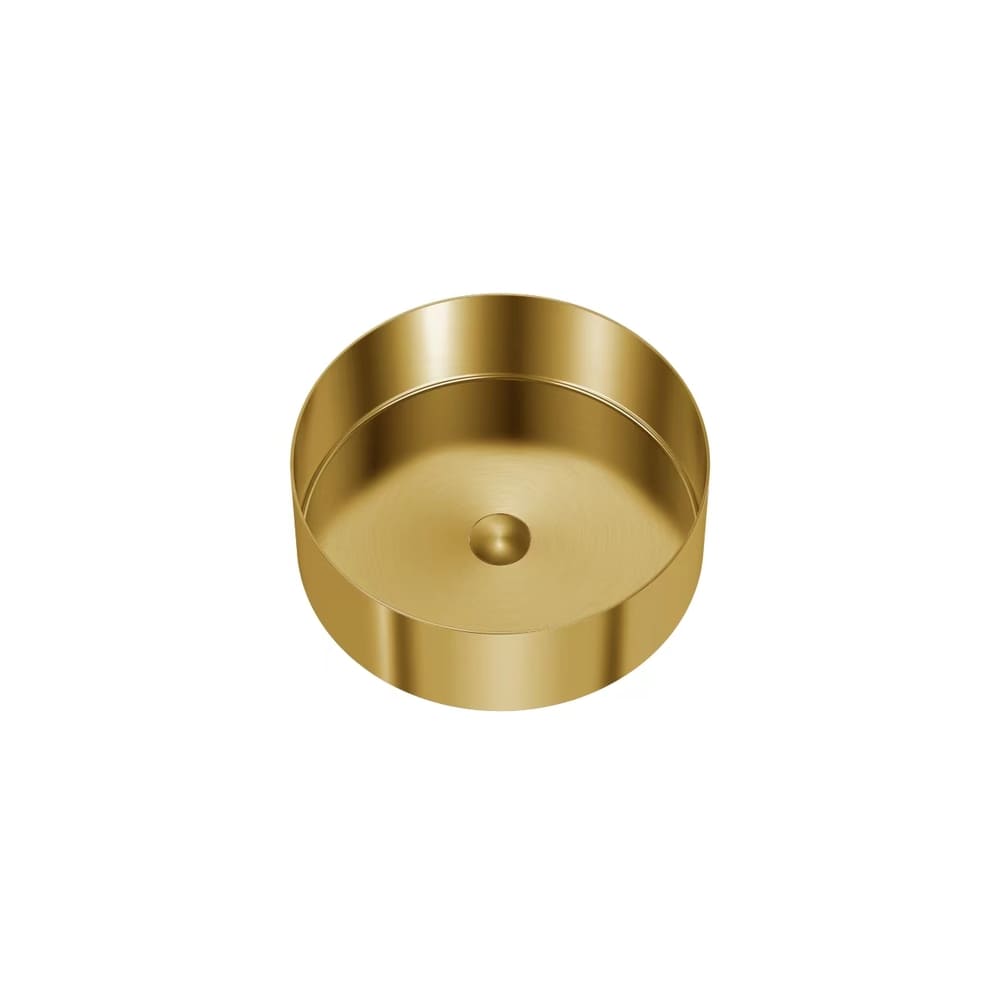 W4040G Gold Round Vessel Sink Stainless Steel Bathroom Sink Luxury Wash Sink