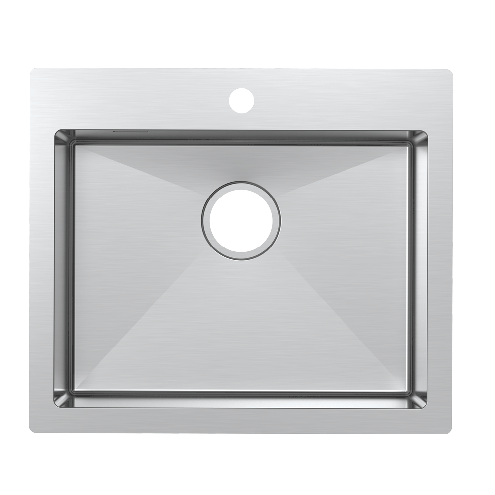 ME5850 Bar Sink Drop In Stainless Steel Small Workstation Kitchen Single Basin Sink for Wet Bar Prep RV Yard Office