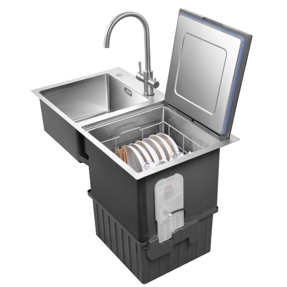 LS02-A Counter-top Mounted Sink and Left Dishwasher