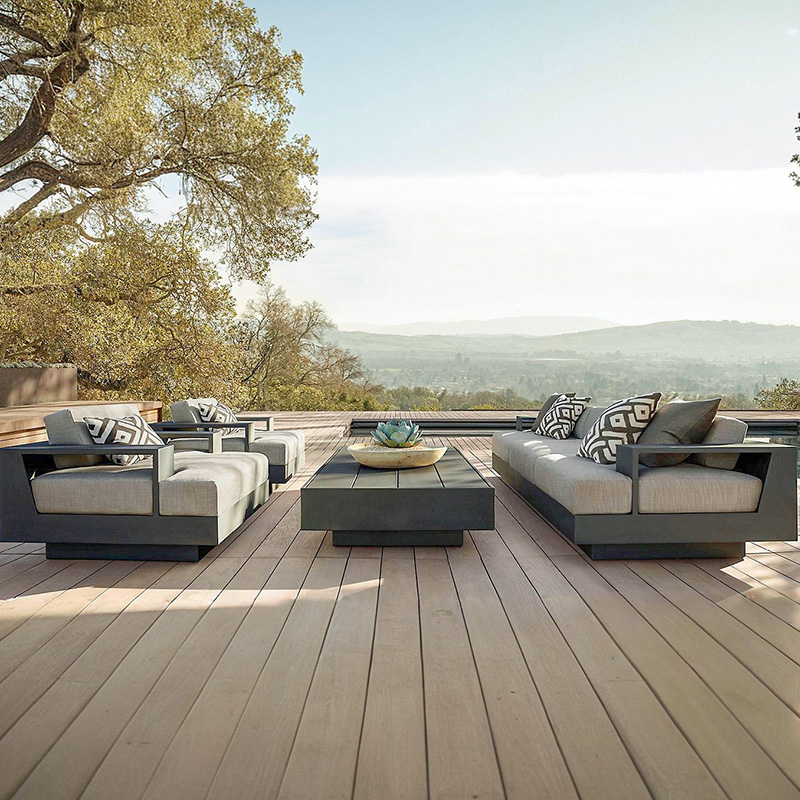 Jiangyiren Factory Hot Sale Aluminum Sofa Modern Luxury Garden Furniture (1)
