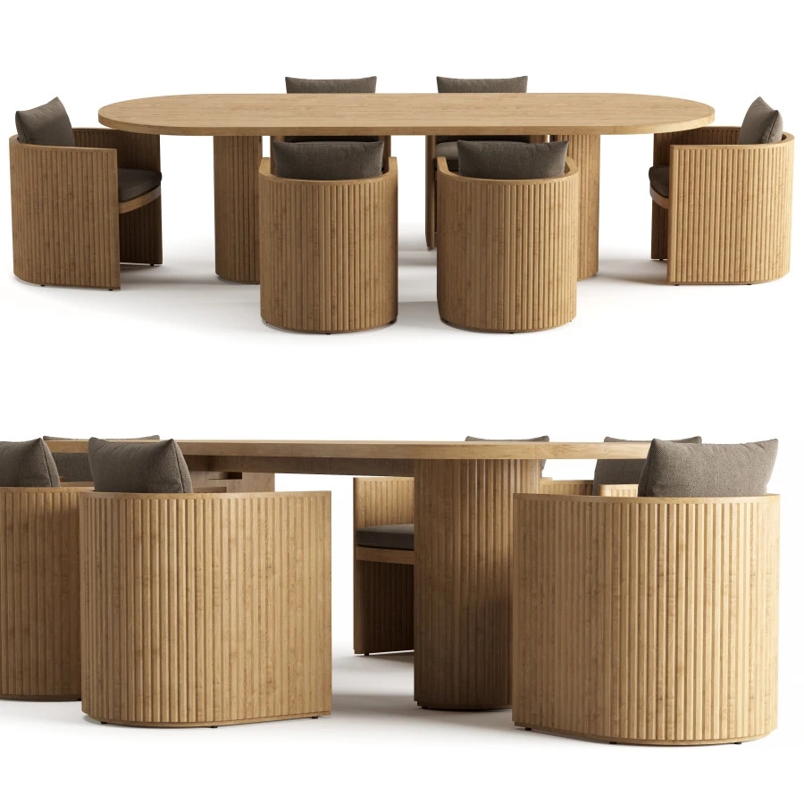 Jiangyiren Villa Resort Hotel Restaurant Deluxe Table And Chair Set (1).jpg