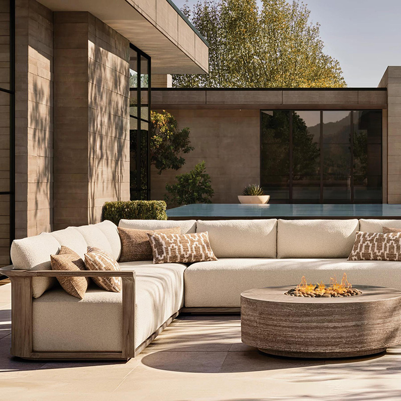 Luxury Teak Furniture Garden Chaise Lounge Pool Leisure Outdoor Toffee Chair (1)