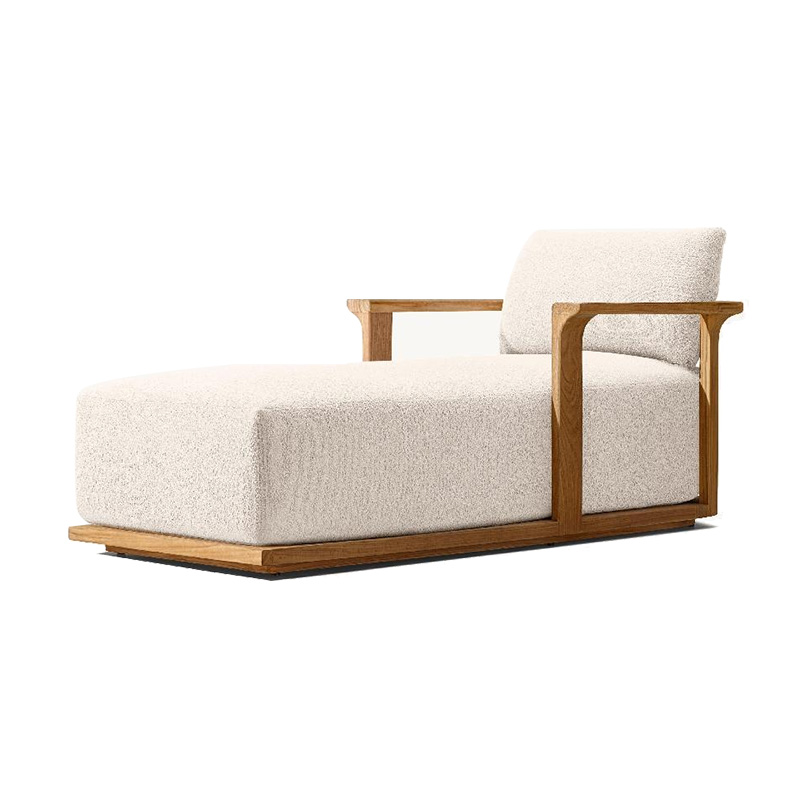 Luxury Teak Furniture Garden Chaise Lounge Pool Leisure Outdoor Toffee Chair (1).jpg