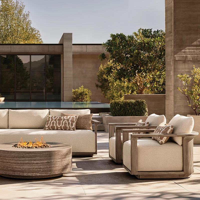 Luxury Teak Furniture Garden Chaise Lounge Pool Leisure Outdoor Toffee Chair (a1)